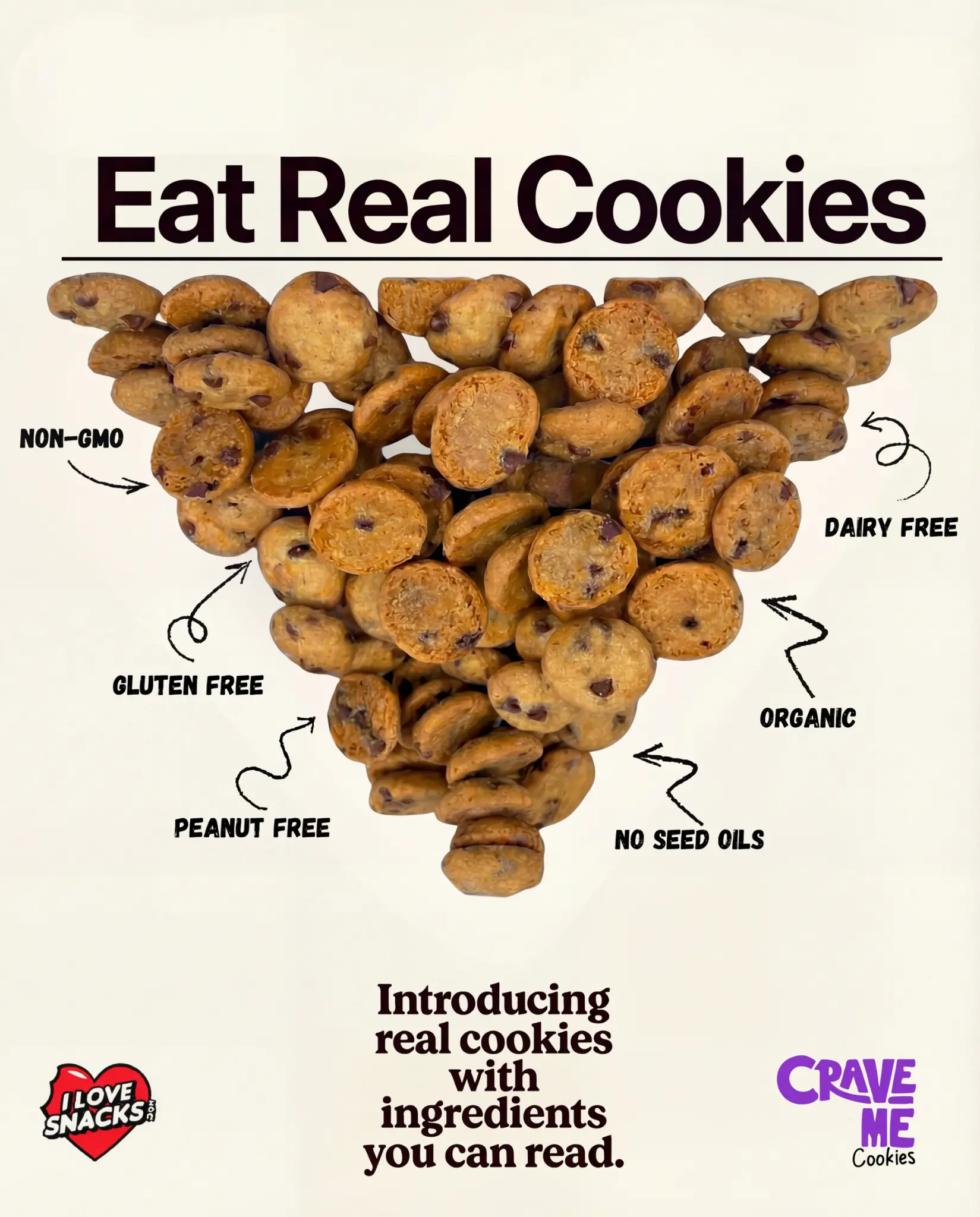 Eat Real Cookies Pyramid Ad